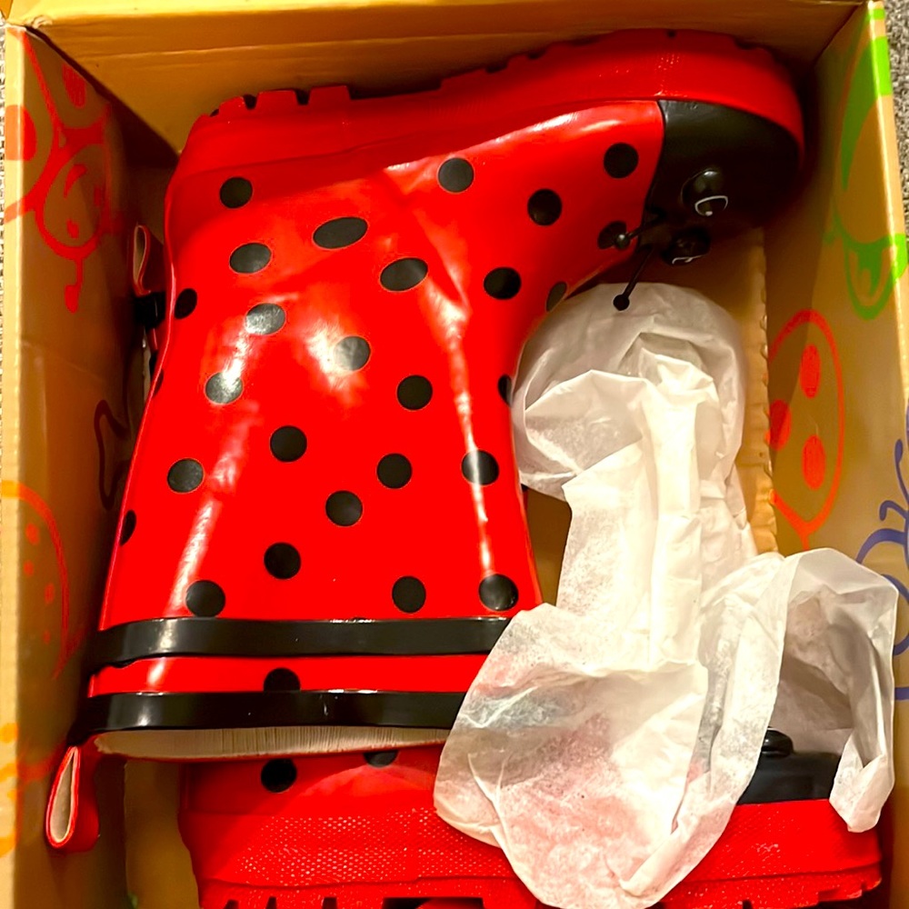 Ladybug Rain Boots